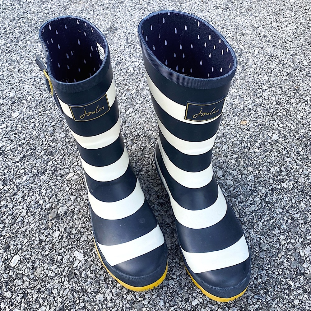 Joules Molly Mid-Height Printed Rain Boots Size 9